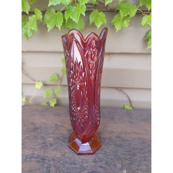 Indiana Glass Heirloom Swung Vase --AS IS-- READ - Picture 5 of 10